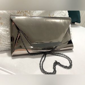 ISADORA Space Gray Chrome Clutch